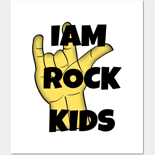 iam rockstar kids Wall Art by suwalow